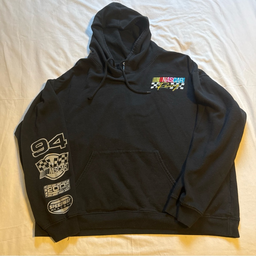 Black NASCAR Racing Hoodie for Men
